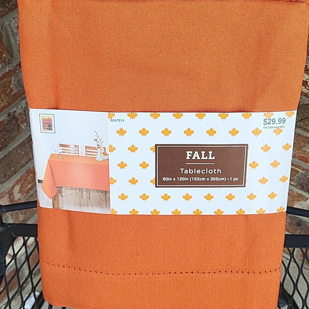 Orange Large Tablecloth